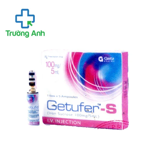 Getufer-S Injection 100mg/5ml Getz Pharma - Thuốc điều trị thiếu sắt hiệu quả