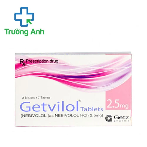 Getvilol Tablets 2.5mg Getz Pharma - Thuốc điều trị tăng huyết áp hiệu quả