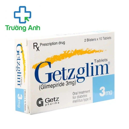 Getzglim 3mg Getz Pharma - Thuốc điều trị đái tháo đường hiệu quả