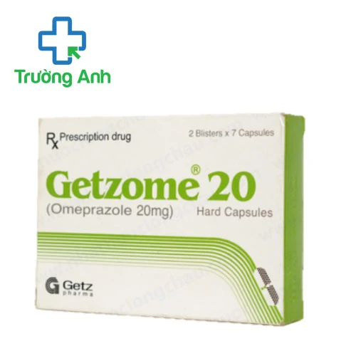 Getzome 20mg Getz Pharma - Thuốc điều trị loét dạ dày tá tràng hiệu quả