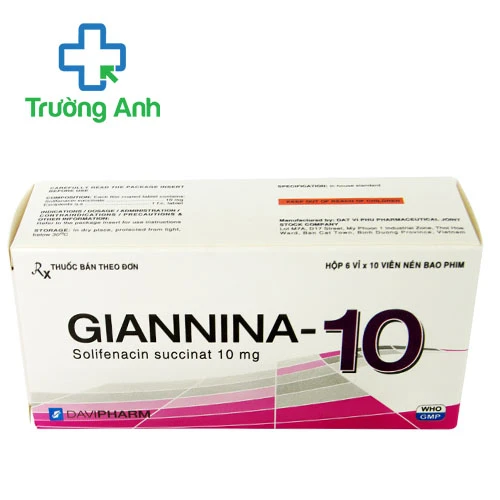 Giannina-10 Davipharm - Thuốc chống co thắt tiết niệu hiệu quả