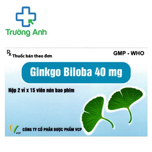 Ginkgo biloba 40mg VCP - Thuốc điều trị mất trí nhớ hiệu quả
