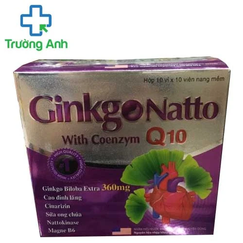 Ginkgo Natto with coenzym Q10-360mg USA - Giúp tăng cường sức khỏe não bộ hiệu quả