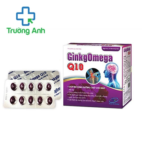 GinkgOmega Q10 Santex (tím) - Hỗ trợ tăng cường tuần hoàn não hiệu quả