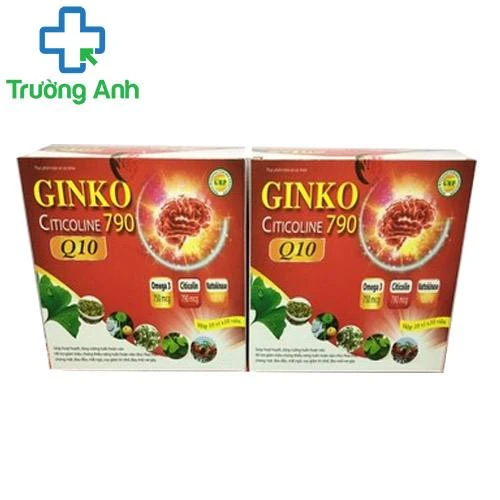 Ginko Citicoline 790 Q10 - Giúp hoạt huyết dưỡng não hiệu quả