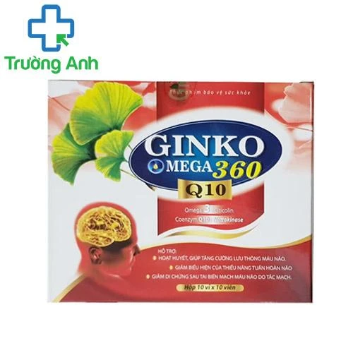 Ginko omega 360 Q10 (đỏ) - Giúp tăng cường lưu thông máu não hiệu quả
