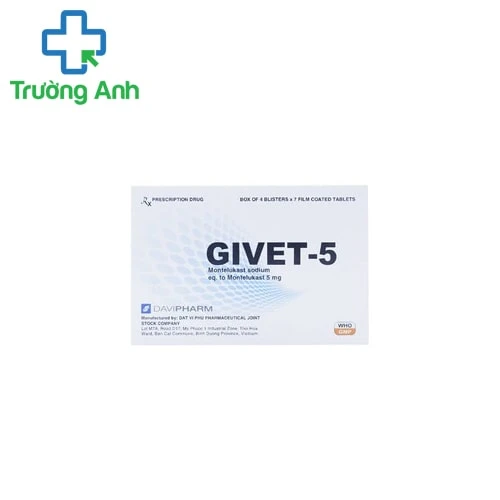 Givet-5 - Thuốc phòng và điều trị viêm phế quản của Davipharm