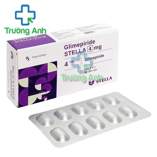 Glimepiride Stella 4mg - Thuốc chống đái tháo đường tuýp 2 hiệu quả