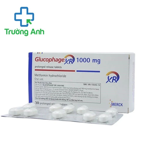 Glucophage 1000mg Merck - Thuốc điều trị đái tháo đường tuýp 2 hiệu quả
