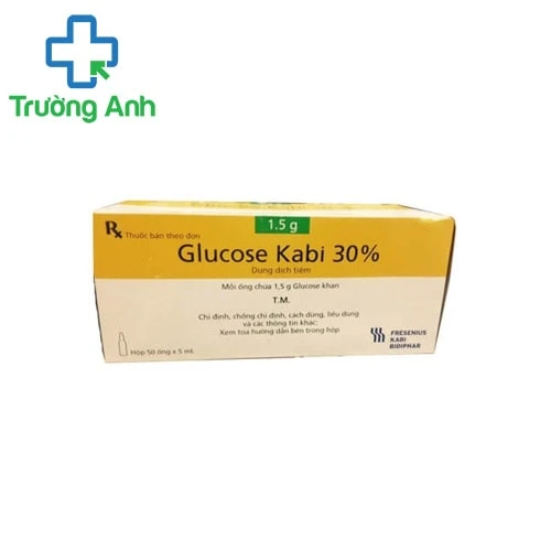 Glucose Kabi 30% 5ml  - thuốc điều trị thiếu hụt carbohydrat và dịch 