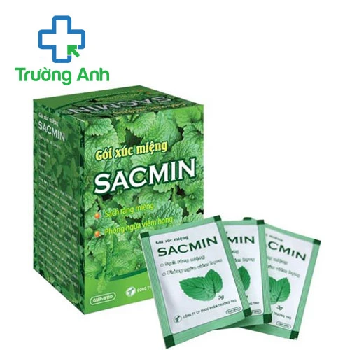 Gói súc miệng Sacmin - Phòng ngừa viêm họng hiệu quả