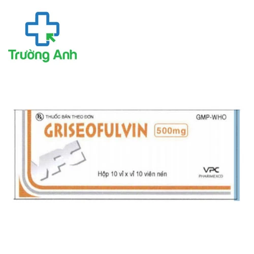 Griseofulvin 500 Cửu Long - Thuốc điều trị các bệnh nấm hiệu quả
