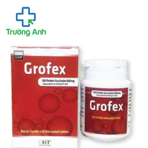 Grofex 40mg Hataphar - Thuốc điều trị thiếu máu hiệu quả