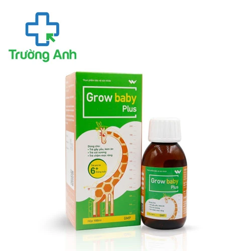Grow Baby Plus - Hỗ trợ bổ sung canxi, kẽm, lysine hiệu quả