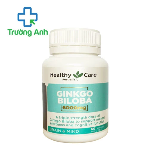 Healthy Care Ginkgo Biloba 6000mg - Viên uống bổ não hiệu quả