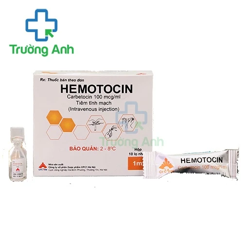 Hemotocin - Thuốc ngăn ngừa mất trương lực tử cung, xuất huyết hậu sản của CPC1HN