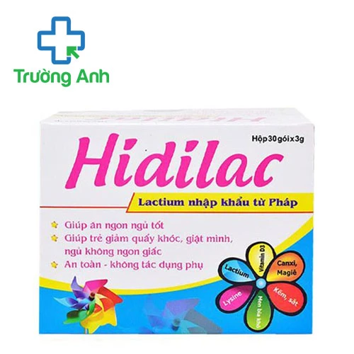 Hidilac (gói) - Giúp ăn ngon ngủ ngon hiệu quả