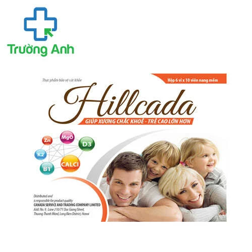 Hillcada Santex - Hỗ trợ bổ sung calci, vitamin và khoáng chất cho cơ thể