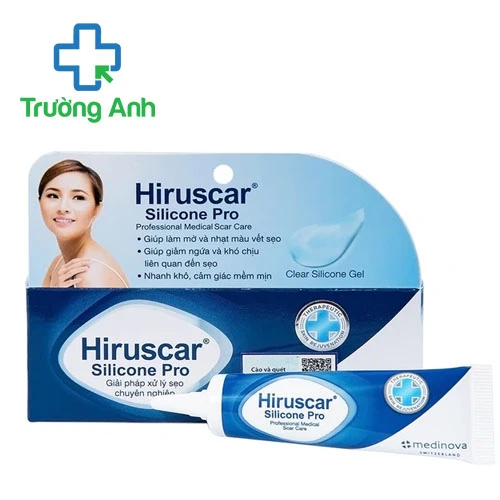 Hiruscar Silicone Pro 10g Medinova - Gel giúp làm mờ sẹo hiệu quả