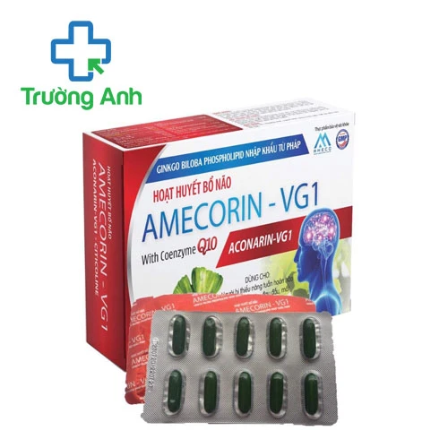 Hoạt huyết bổ não Amecorin-VG1 Vgas - Hỗ trợ tăng cường tuần hoàn não