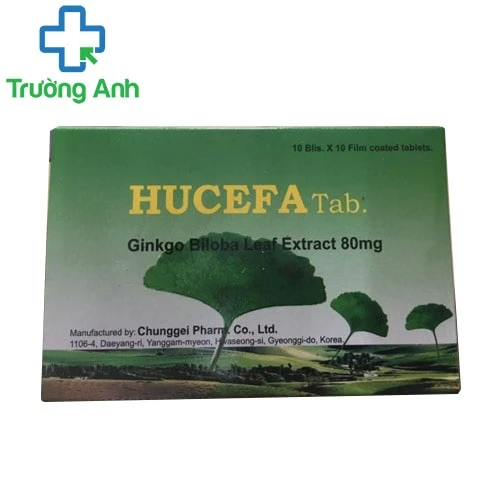 Hucefa 80mg -  Giúp điều trị thiểu năng tuần hoàn não hiệu quả của Hàn Quốc