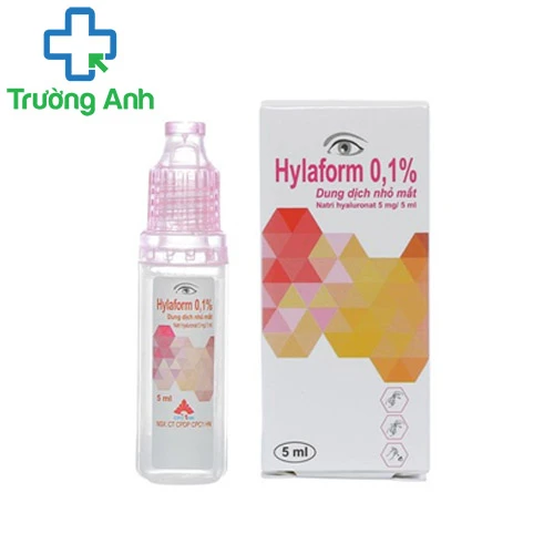 Hylaform 0,1% 5ml - Thuốc nhỏ mắt hỗ trợ điều trị khô giác mạc của CPC1HN
