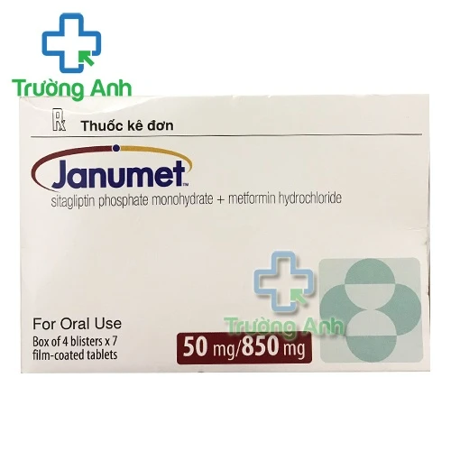 Janumet 50/850 mg - Thuốc điều trị bệnh đái tháo đường hiệu quả 