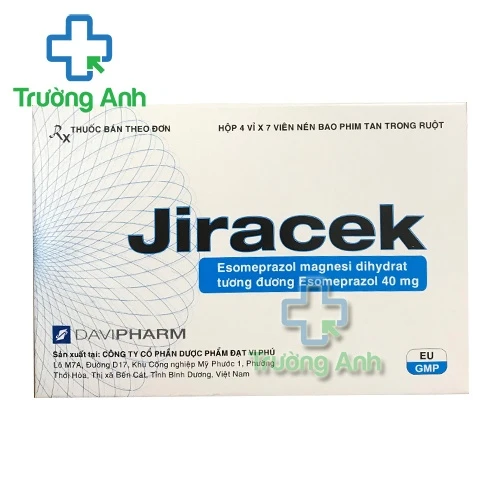 Jiracek 40mg Davipharm - Thuốc điều trị trào ngược dạ dày thực quản