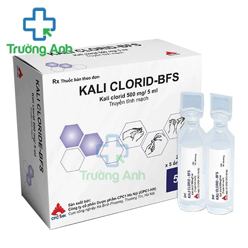 Kali Clorid-BFS 500mg/5ml -  Thuốc phòng và điều trị giảm kali huyết của CPC1
