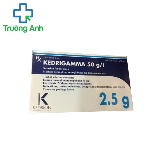 Kedrigamma 2.5g 50ml - Thuốc giúp tăng cường hệ miễn dịch hiệu quả của Kedrion