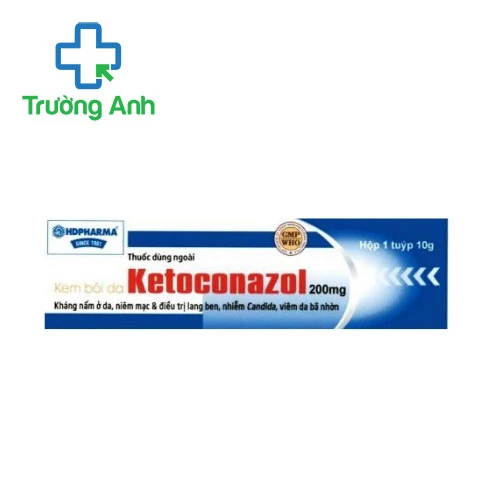 Ketoconazol 10g HD Pharma - Kem bôi điều trị nấm da hiệu quả