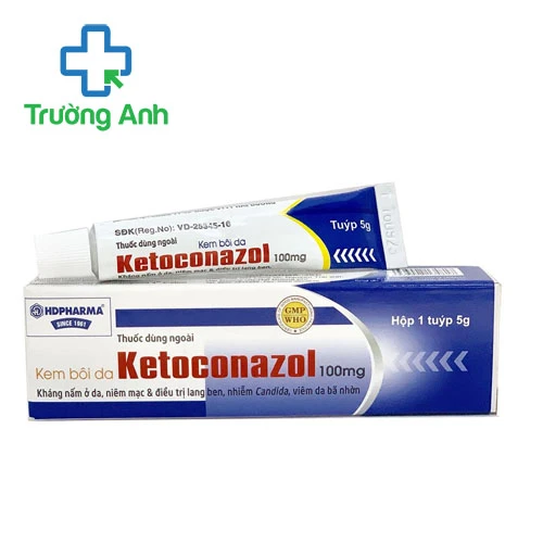 Ketoconazol 5g HD Pharma - Kem bôi điều trị nấm da hiệu quả