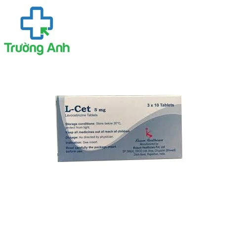 L-cet 5mg - Thuốc điều trị viêm mũi dị ứng hiệu quả của India