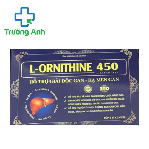 L-Ornithine 450 (30 viên) - Hỗ trợ tăng cường chức năng gan hiệu quả