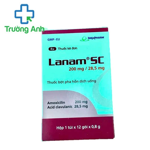 Lanam SC 200mg/ 28,5mg Imexpharm - Thuốc điều trị nhiễm khuẩn hiệu quả