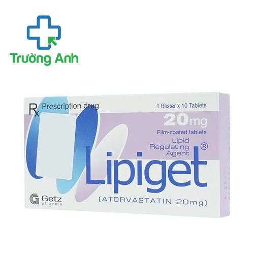 Lipiget 20mg Getz Pharma - Thuốc điều trị tăng cholesterol máu hiệu quả
