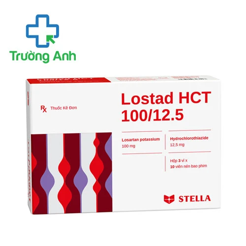 Lostad HCT 100/12.5 - Thuốc điều trị tăng huyết áp