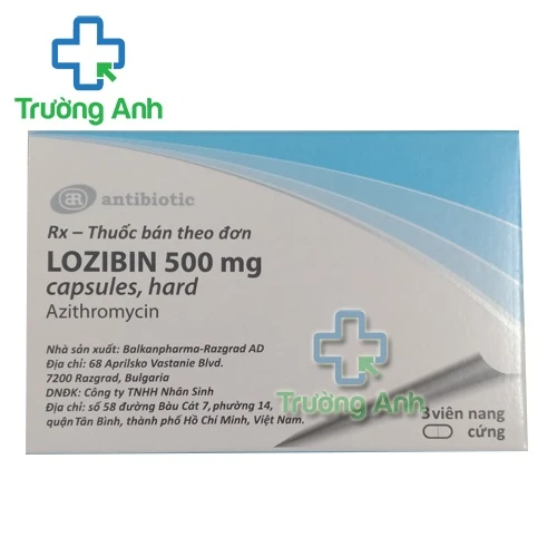 Lozibin 500mg - Thuốc điều trị nhiễm khuẩn của Balkanpharma