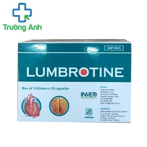 Lumbrotine vỉ - Giúp tăng cường lưu thông khí huyết hiệu quả