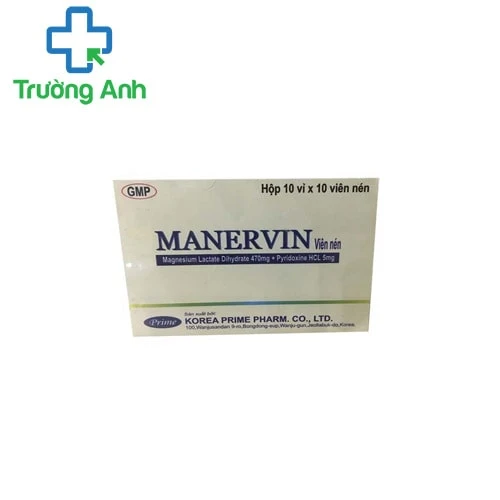 Manervin - Thuốc bổ sung magie hiệu quả