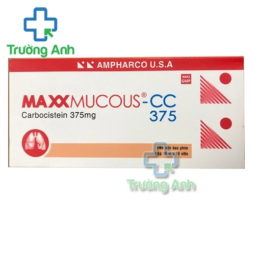 Maxxmucous-CC 375 - Thuốc tiêu chất nhầy đường hô hấp hiệu quả