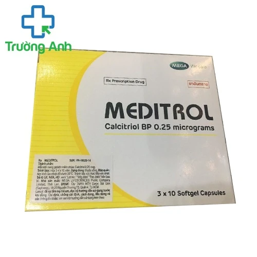 Meditrol 0.25mcg - Thuốc điều trị loãng xương hiệu quả của Thái Lan