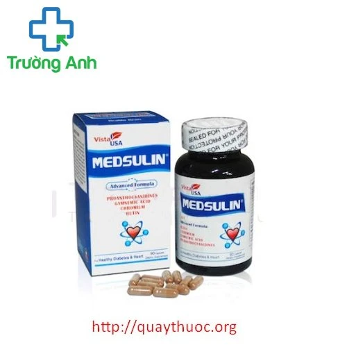 Medsulin - TPCN kiểm soát đường huyết hiệu quả