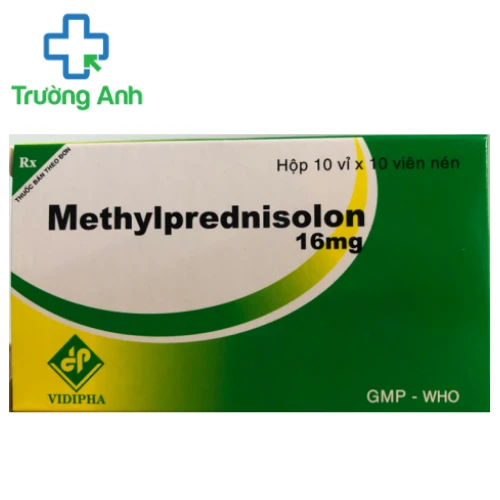 Methylprednisolon 16mg Vidipha - Thuốc kháng viêm hiệu quả 