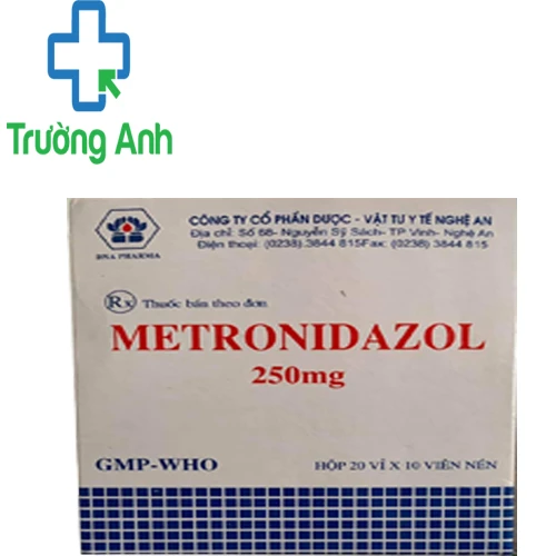 Metronidazol 250mg DNA Pharma - Thuốc điều trị nhiễm khuẩn hiệu quả