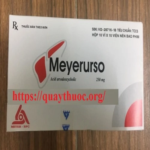 Meyerurso 250mg - Thuốc điều trị sỏi mật, viêm túi mật hiệu quả của Mayer BPC