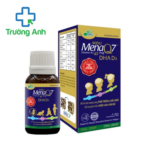 Midu menaQ7 DHA-D3 - Hỗ trợ bổ sung vitamin K và vitamin D hiệu quả