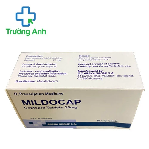 Mildocap - Thuốc điều trị tăng huyết áp hiệu quả của Romania