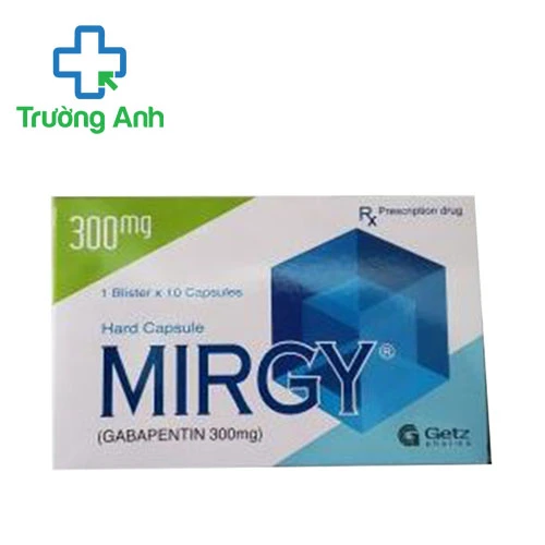 Mirgy capsules 300mg Getz Pharma - Thuốc điều trị đau thần kinh hiệu quả
