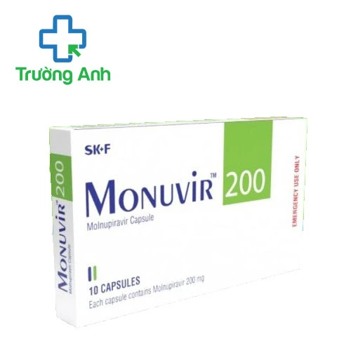 Monuvir 200mg (Molnupiravir) - Thuốc điều trị Covid 19 hiệu quả 